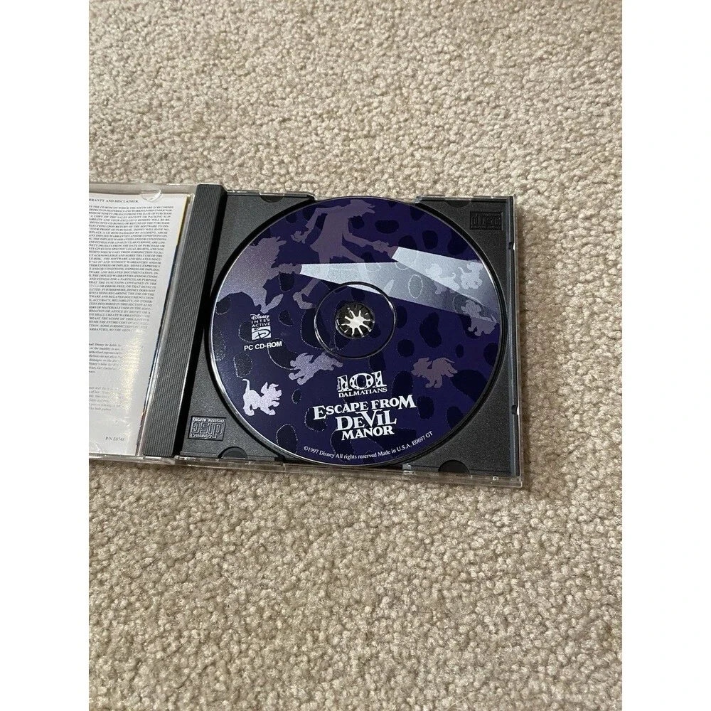 101 Dalmatians Escape From Devil Manor PC CD-ROM 1997 Not Tested